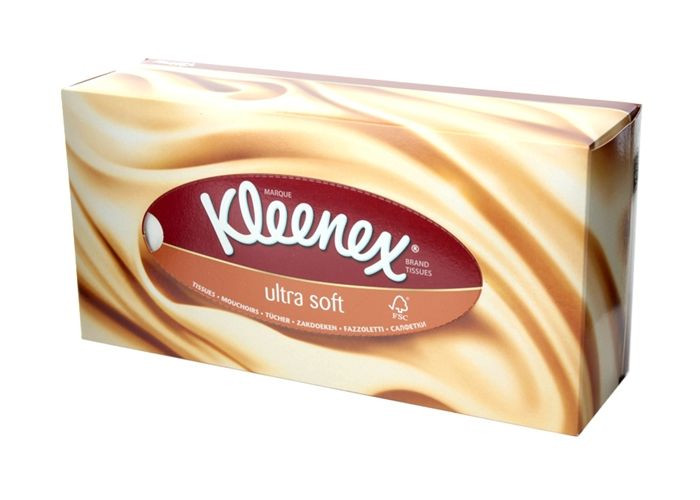 Салфетки бумажные Kleenex Ultra Soft в коробке, 56шт