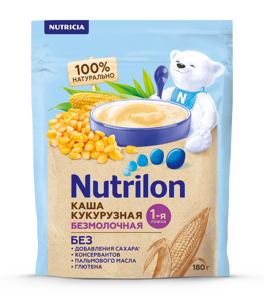 Каша Nutrilon кукурузная безмолочная, 180г