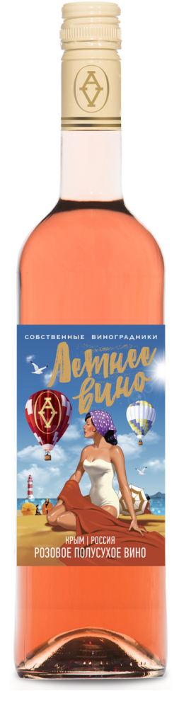 Вино Alma Valley Summer Wine розовое полусухое, 0.75л