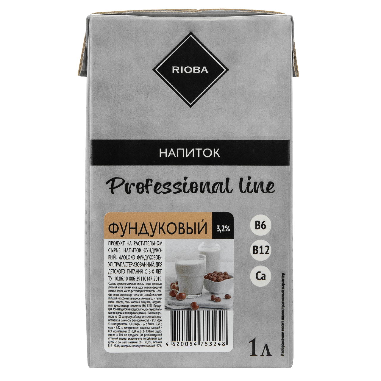RIOBA Напиток растительный Фундук, 1л