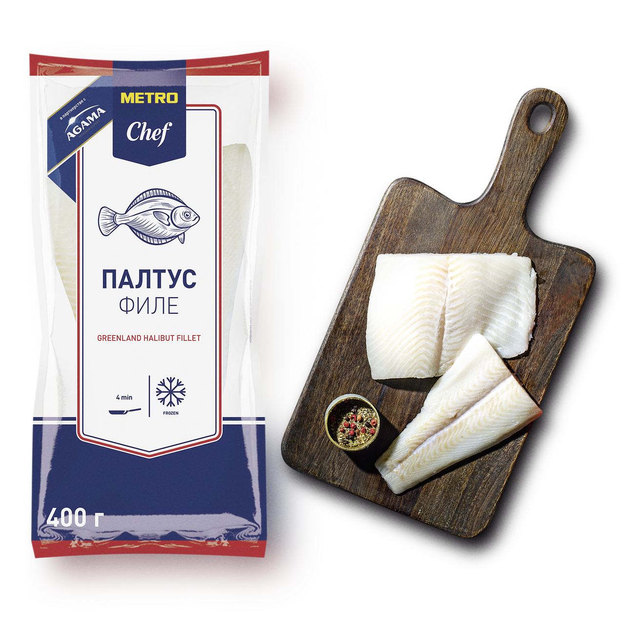 Филе палтуса Agama 400 г