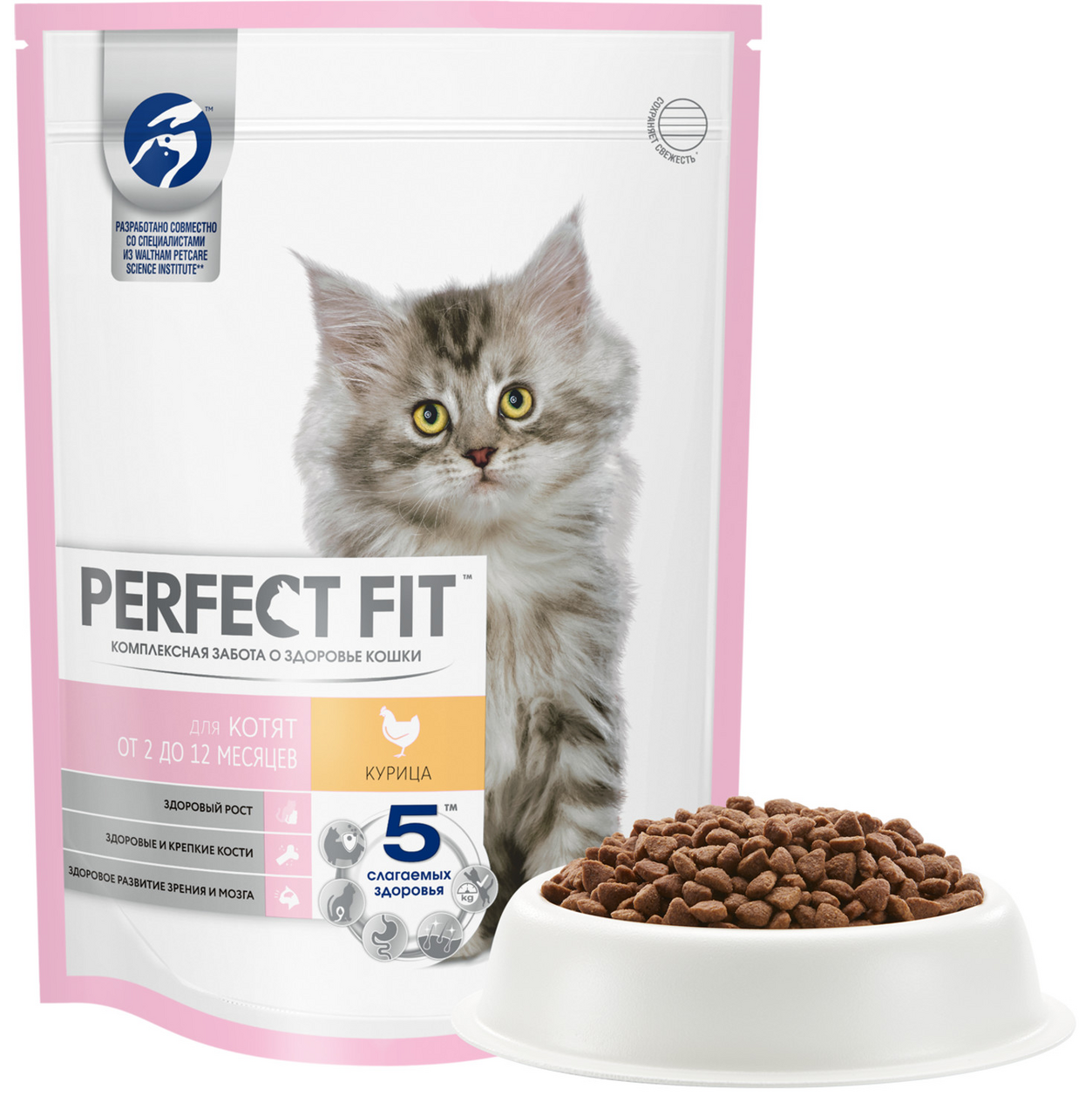 Корм сухой Perfect Fit Junior с курицей для котят 650 г