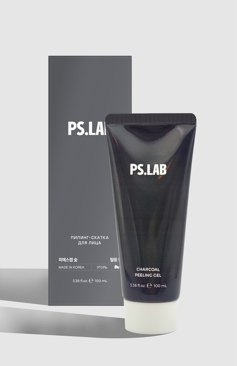 Пилинг-скатка PS Lab для лица с древесным углем, 100мл