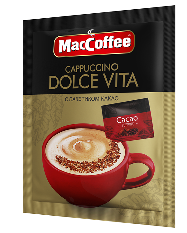 Напиток кофейный MacCoffee Capuccino Dolce Vita порционный (24г x 20шт), 480г