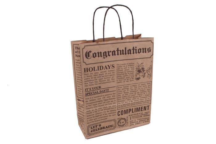 Сумка бумажная крафт As, 20x24x11см Сумка бумажная крафт As, 20x24x11см