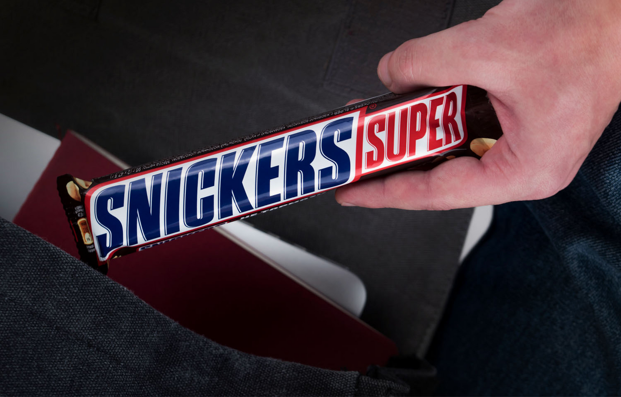 Шоколадный батончик Snickers Super 80г