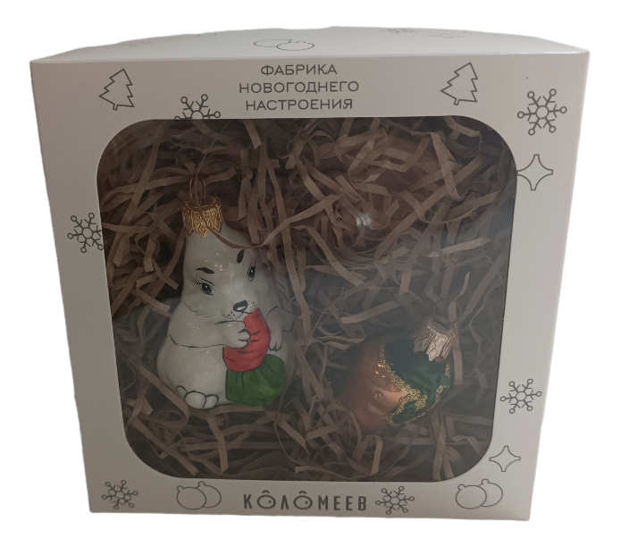 Набор елочных украшений Коломеев 2шт