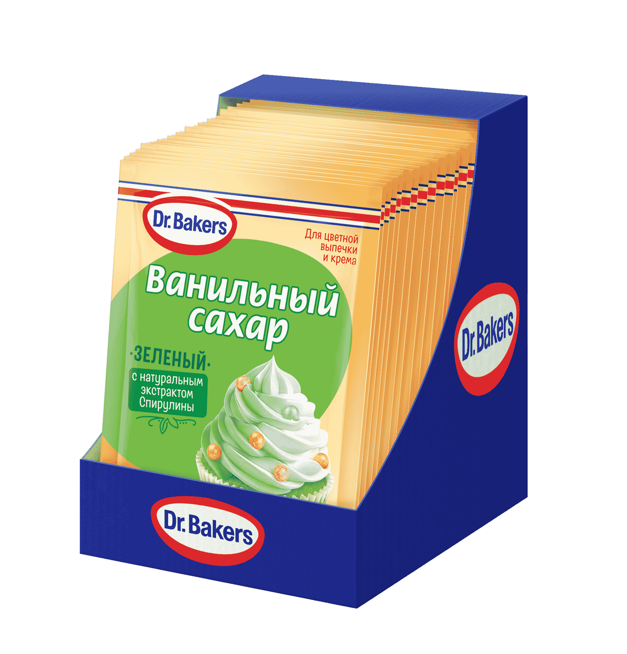 Сахар ванильный Dr.Bakers зеленый, 8г