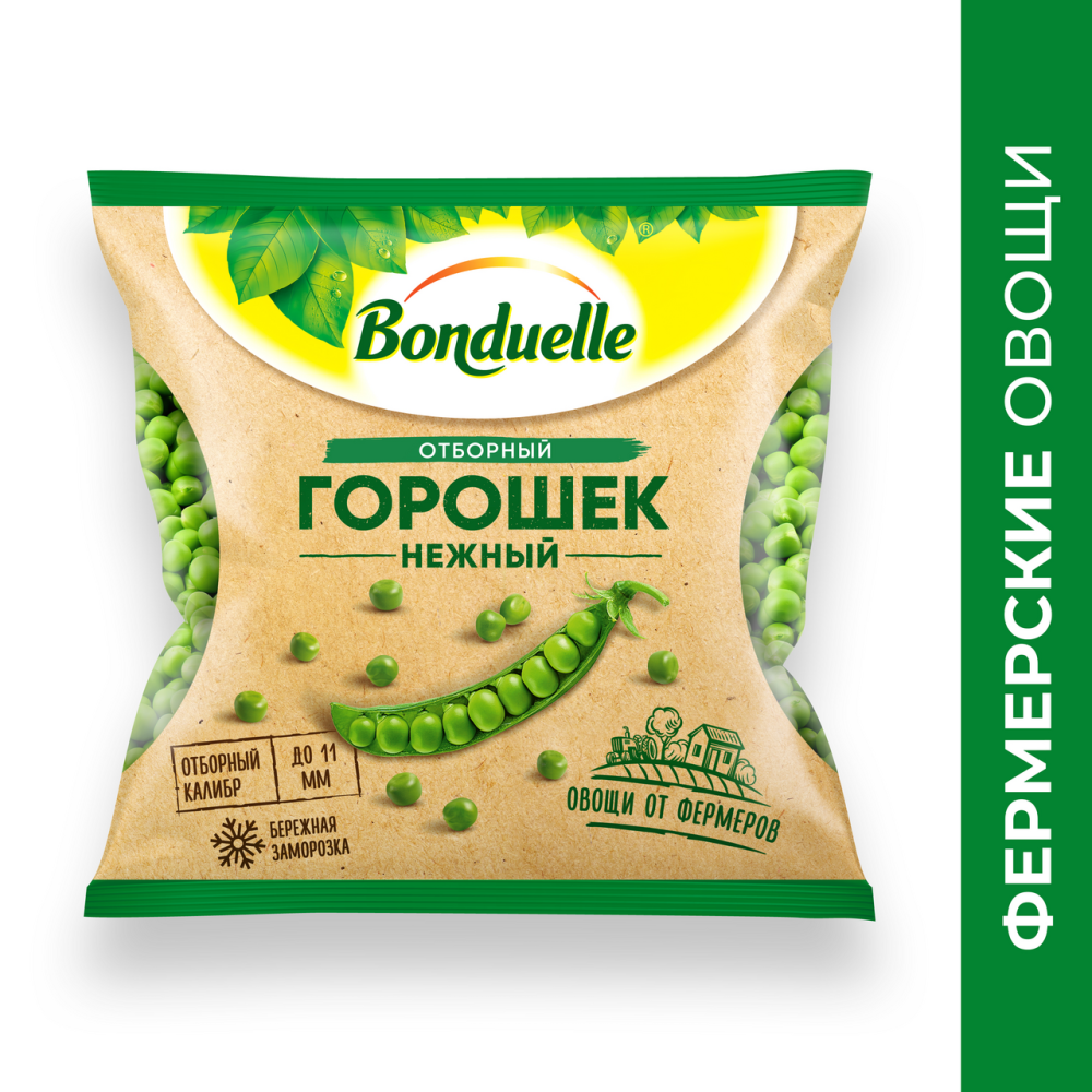 Горошек зеленый Bonduelle быстрозамороженный 400 г
