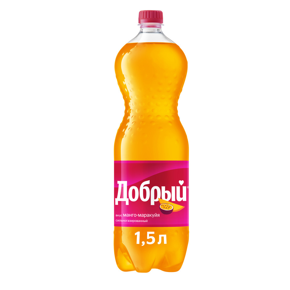 Напиток Добрый Манго-маракуйя газированный, 1.5л