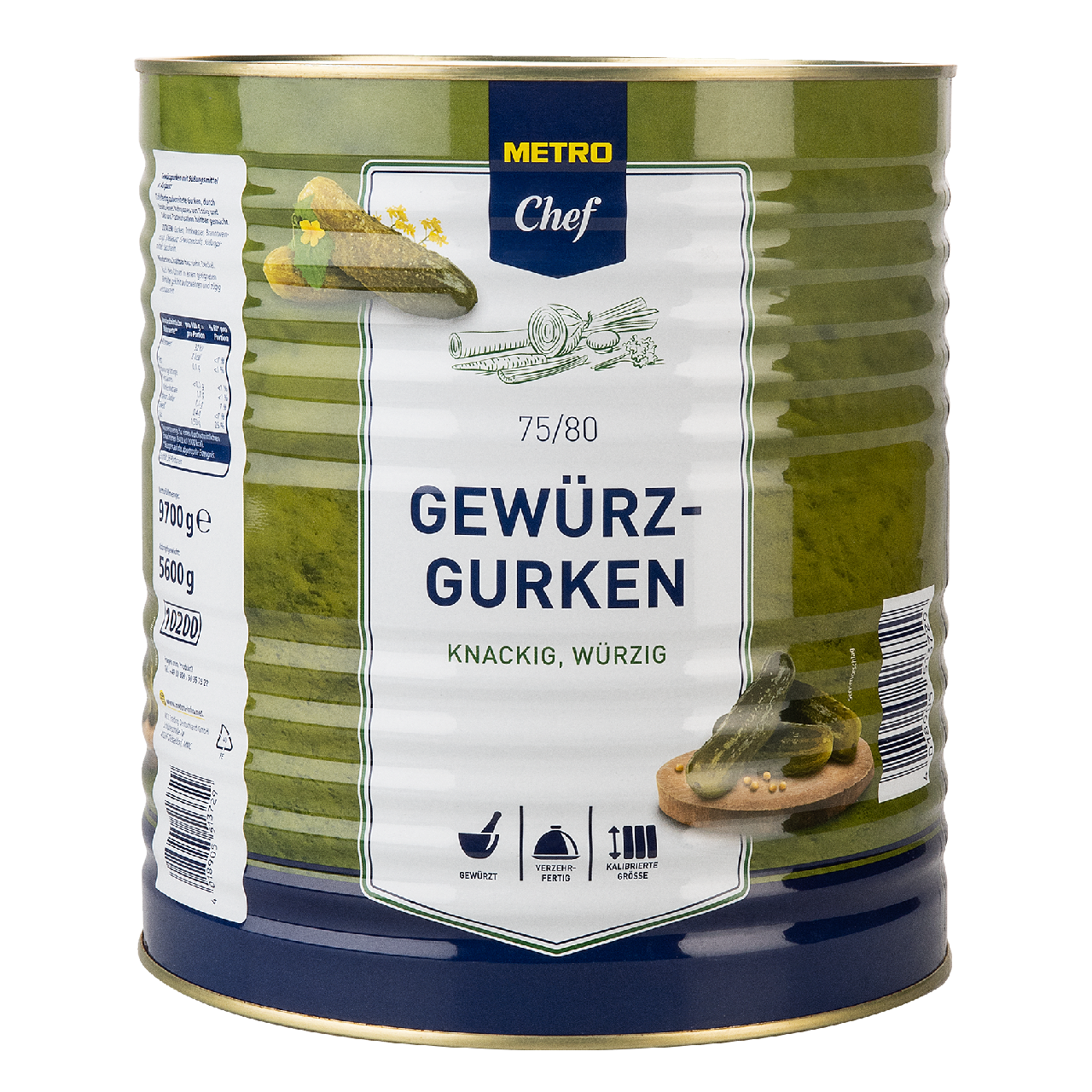 METRO Chef Огурцы маринованные 75-80шт, 10л