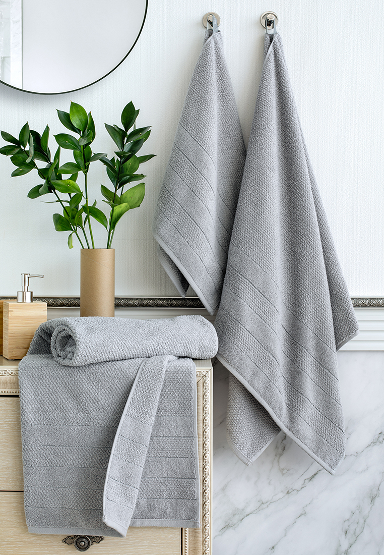 Полотенце Verossa Milano махровое серое хлопок, 50 х 90см