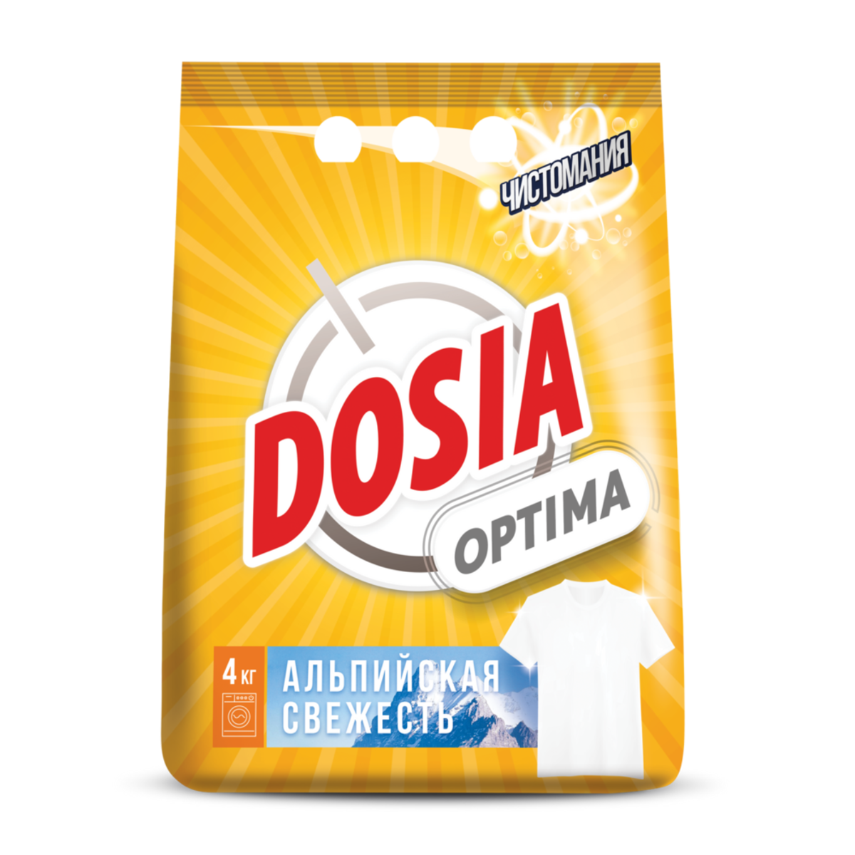 Стиральный порошок Dosia Optima Альпийская Свежесть, 4кг