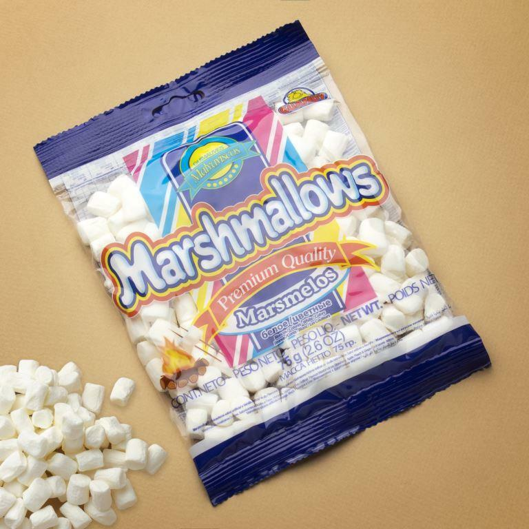 Маршмеллоу Guandy Classic мини белый ванильный, 75г