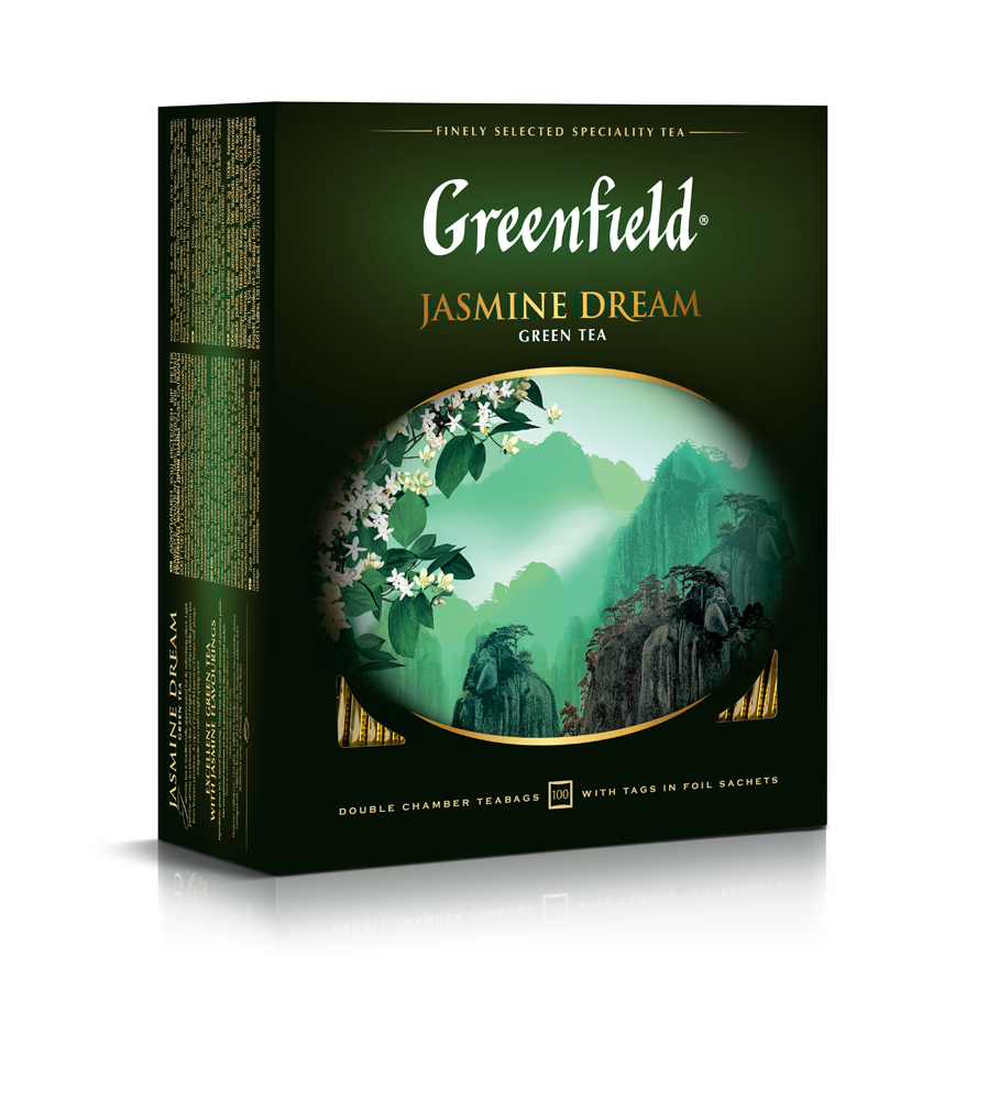 Чай Greenfield Жасмин Дрим зеленый 100*2г