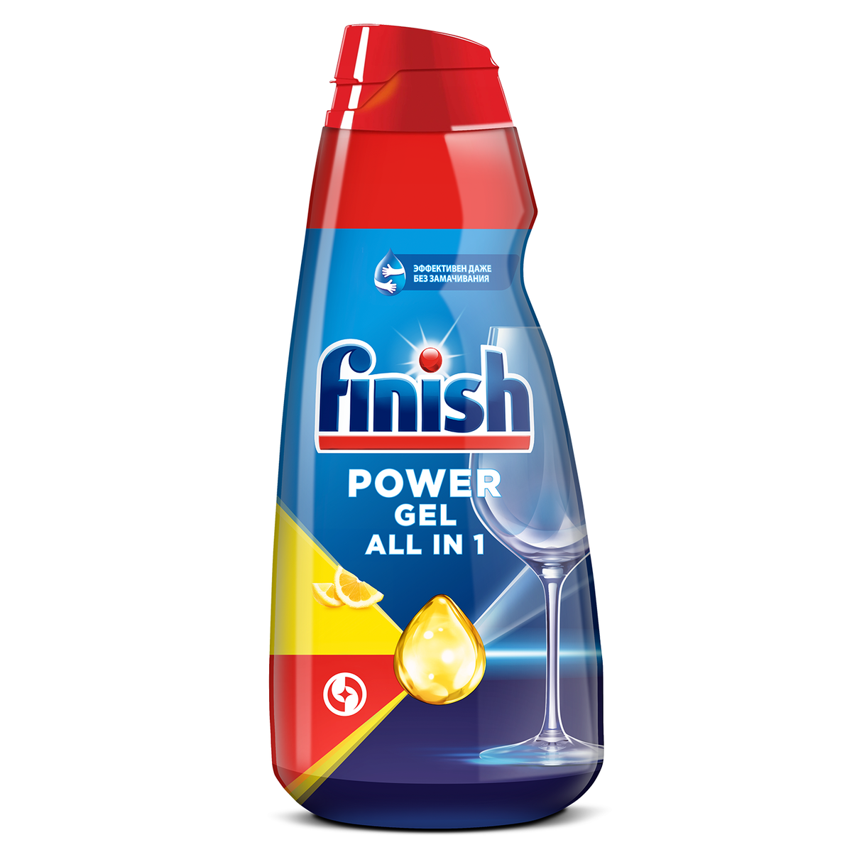 Гель для посудомоечных машин Finish All in 1 Max Анти-жир с ароматом лимона 600 мл