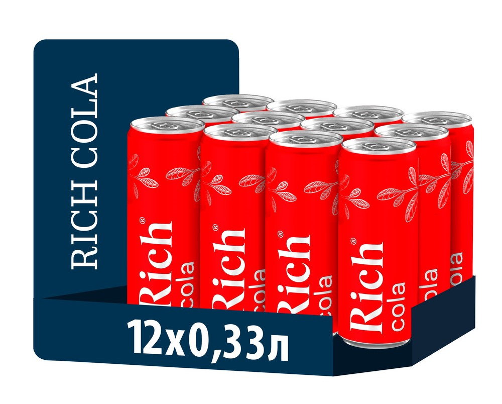 Напиток Rich Cola газированный, 330мл