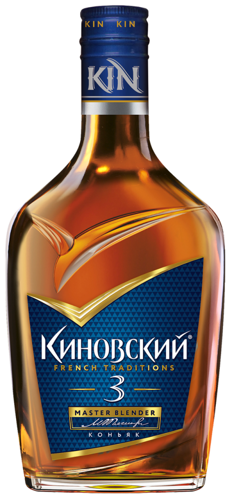 Коньяк Киновский 3 года, 0.25л