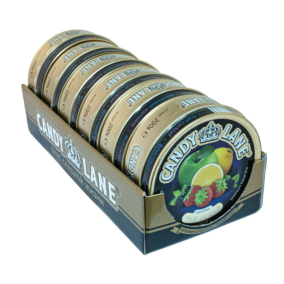 Леденцы Candy Lane Фруктовый коктейль, 200г
