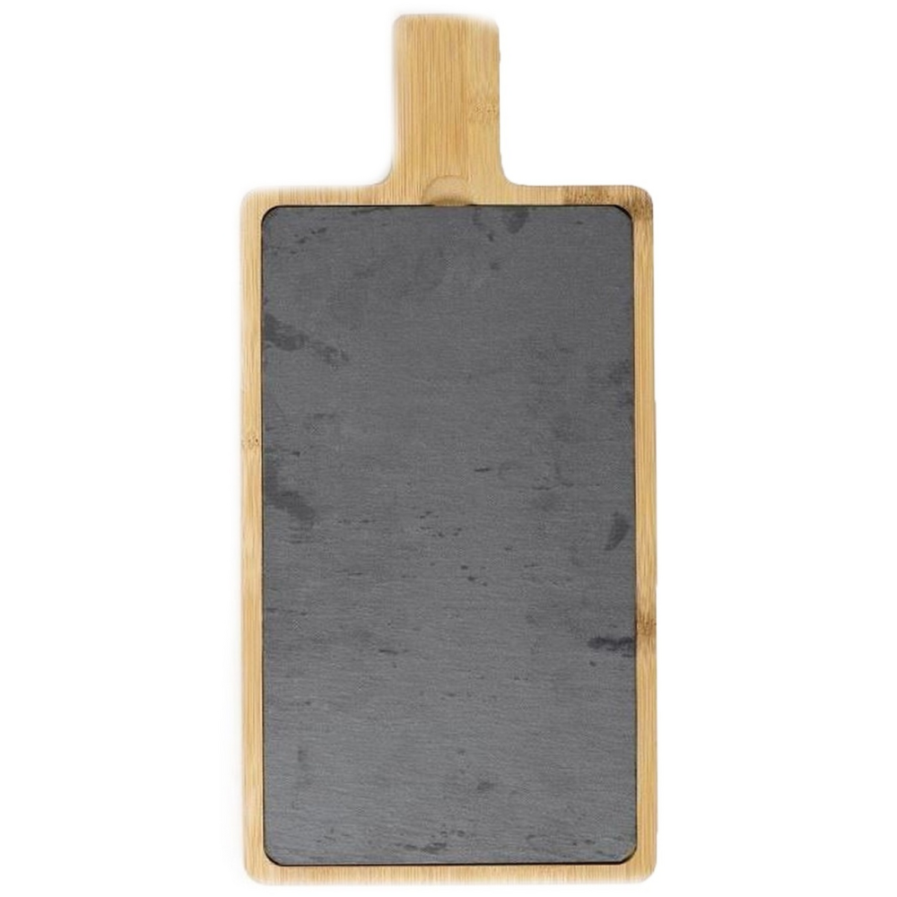 Блюдо BAMBOO сервировочное бамбук и сланец, 40 х 19 см