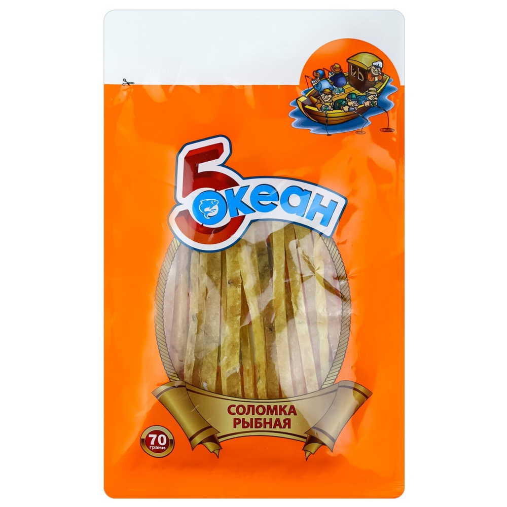 Минтай 5 Океан сушеный соломка 70 г