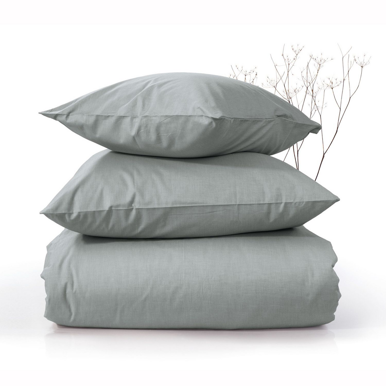 Наволочка Verossa серая меланж, 70 х 70см