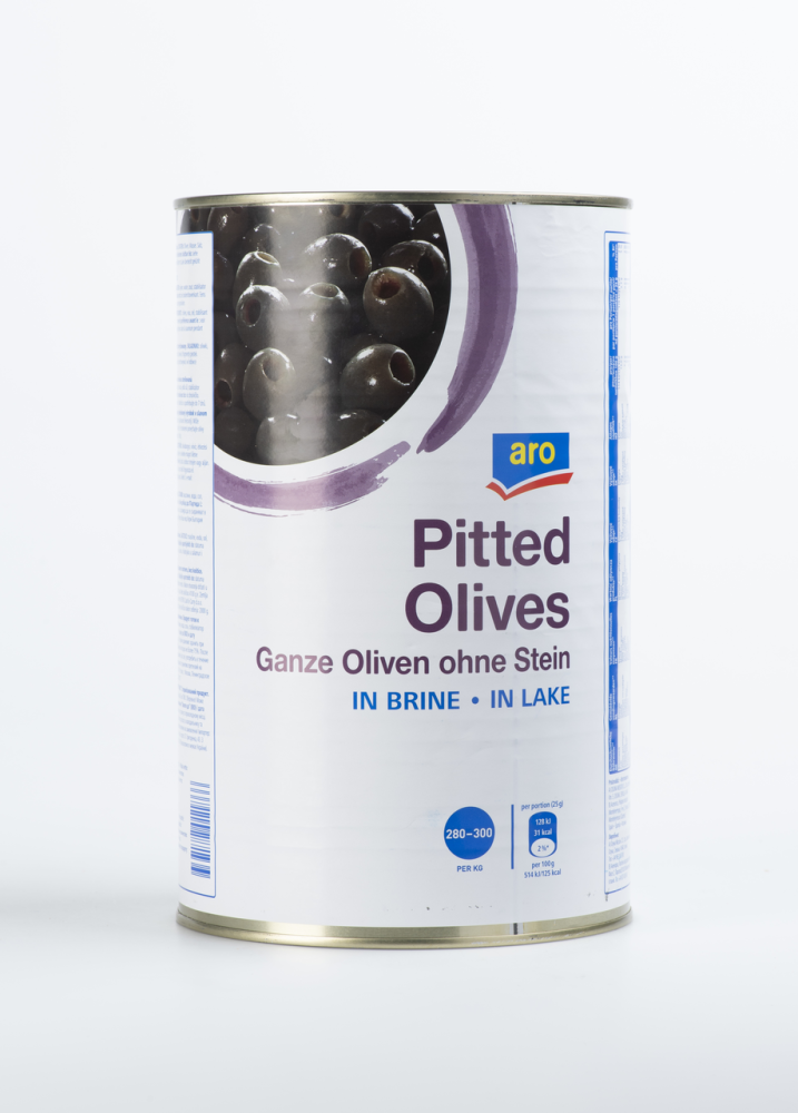 Оливки Aro черные средние без косточки 4,25 кг