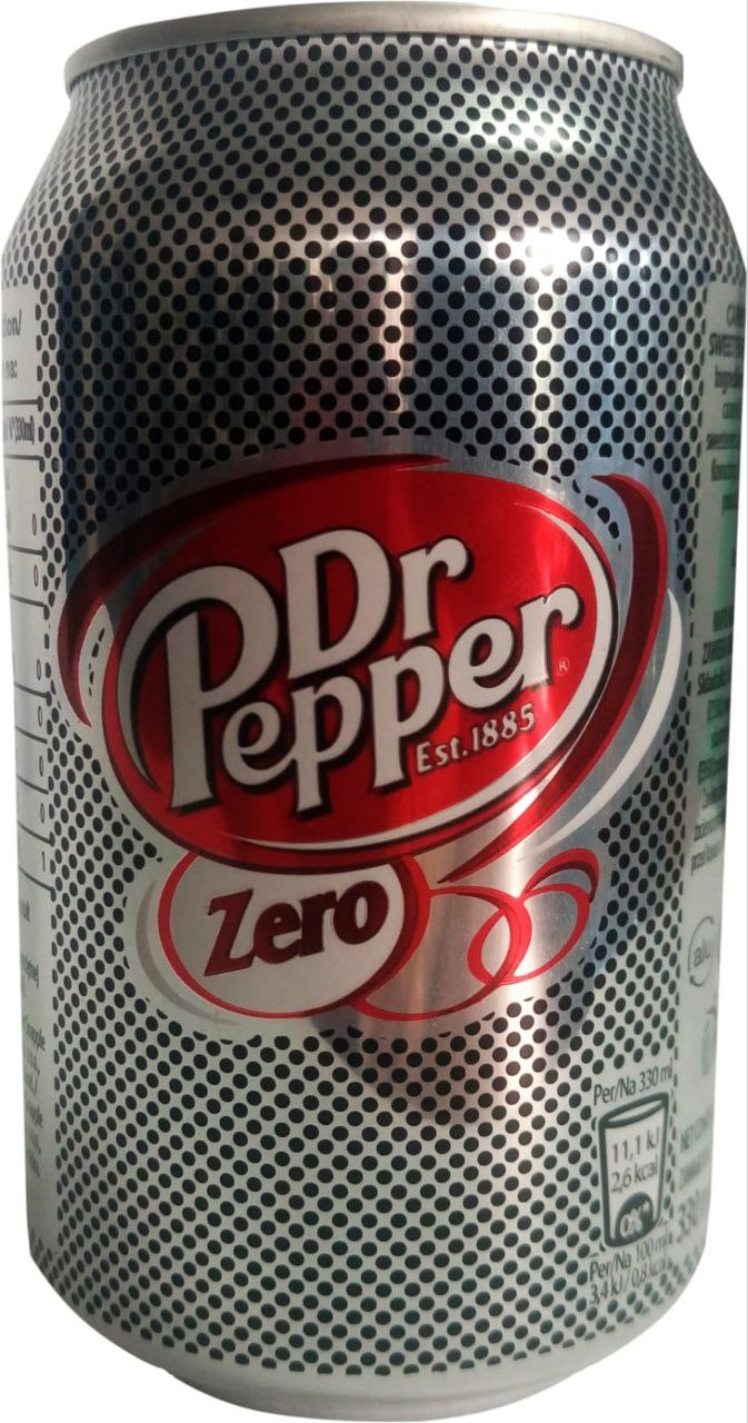 Напиток газированный Dr Pepper Diet Zero безалкогольный, 330мл