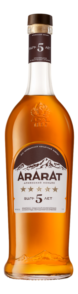 Коньяк Арарат 5 звезд, 1л