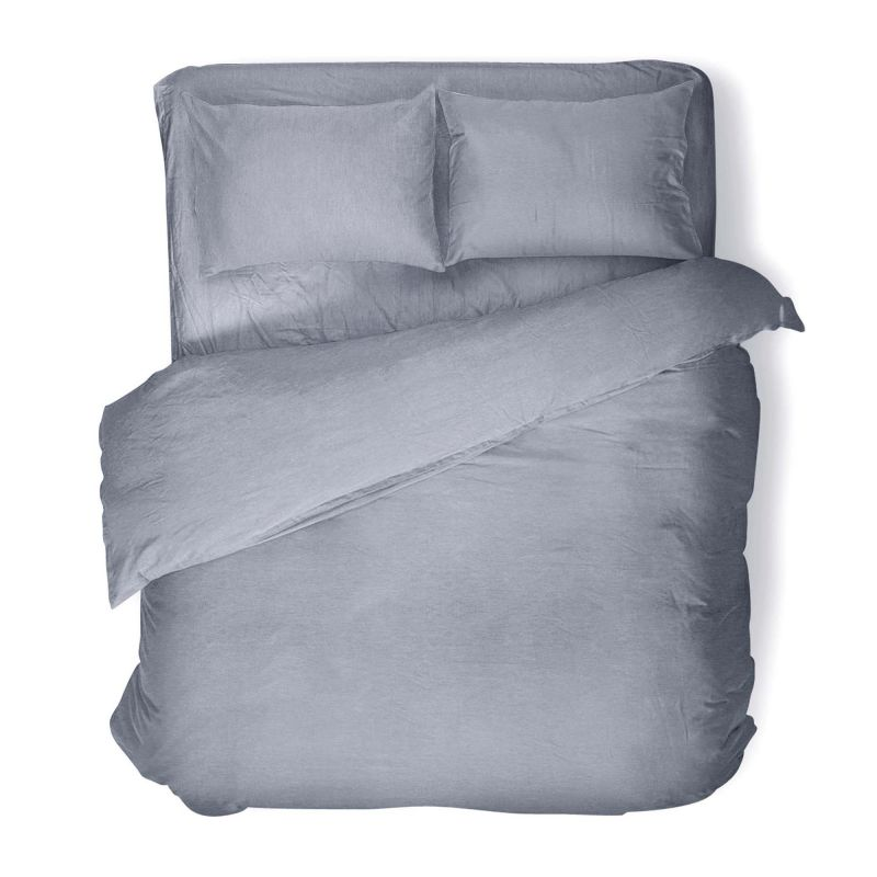 Простыня на резинке Verossa Melange Indigo, 140 х 200см