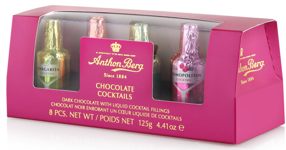 Конфеты Anthon Berg Ассорти с начинками со вкусом коктейлей шоколадные, 125г