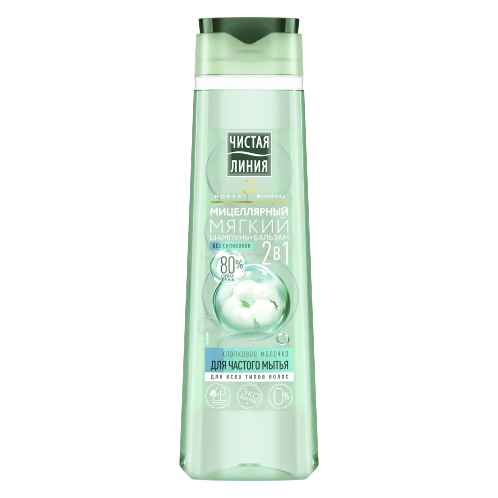 Шампунь Чистая Линия 2 в 1 400 мл