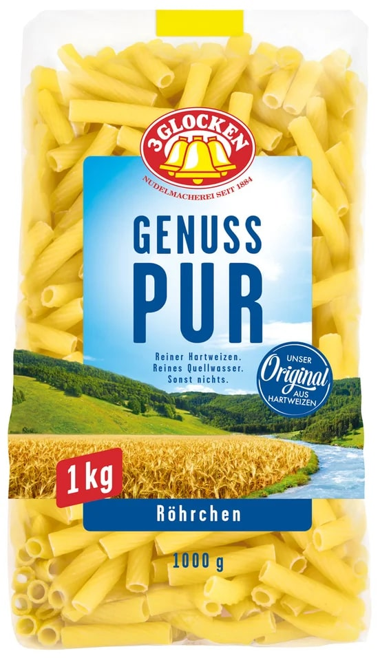 Макаронные изделия 3 Glocken Rohrchen трубочки короткие 1 кг