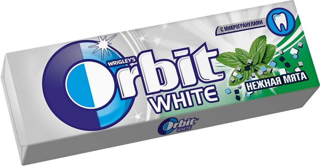 Жевательная резинка Orbit White Нежная мята 10 шт по 13.6г