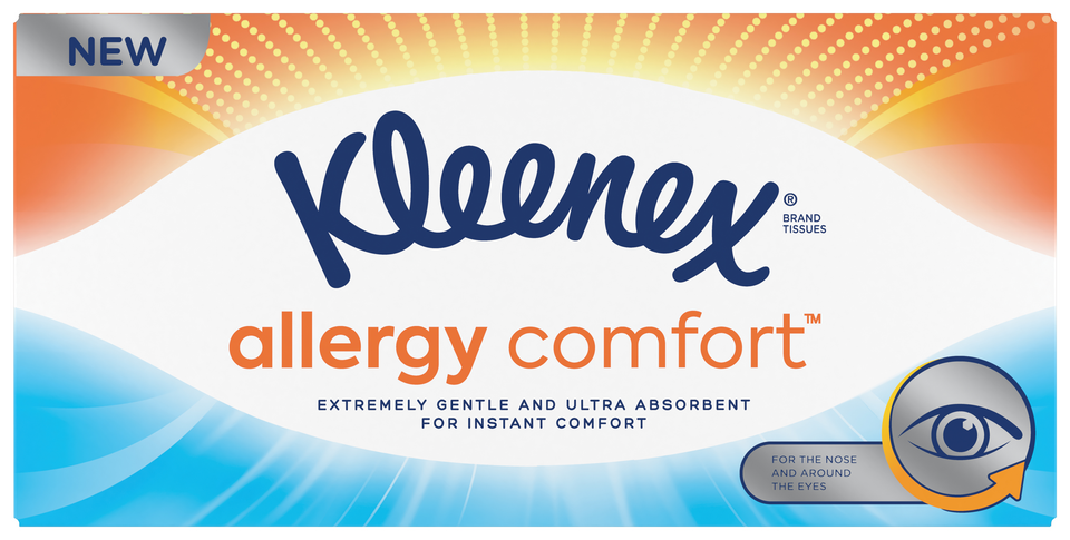 Салфетки Kleenex Allergy Comfort в коробке, 56 шт