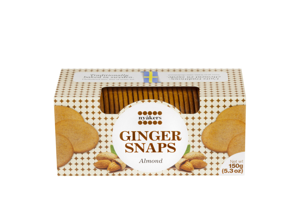 Печенье Nyakers Имбирное Almond с миндалем 150 г