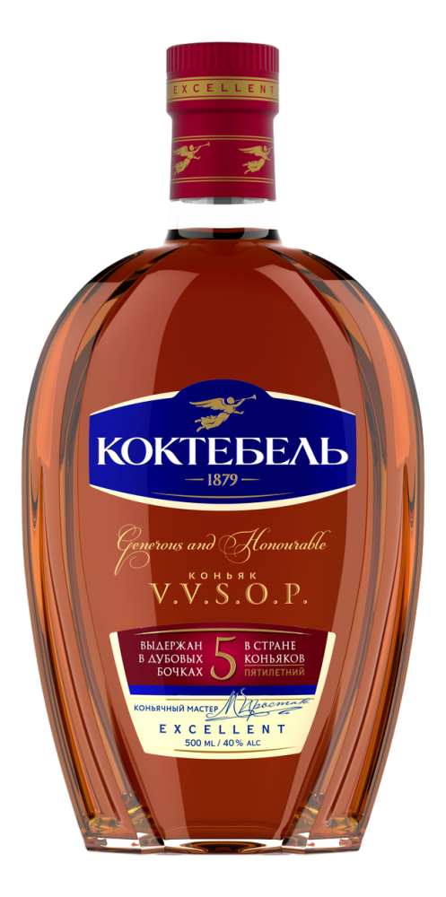 Коньяк Коктебель 5 лет 0.5л