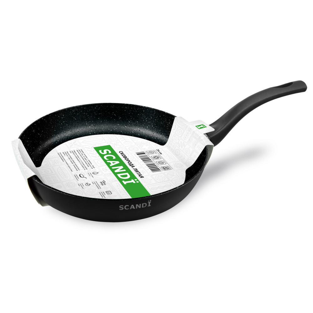 Сковорода Нева металл посуда Scandi литой алюминий, 24см