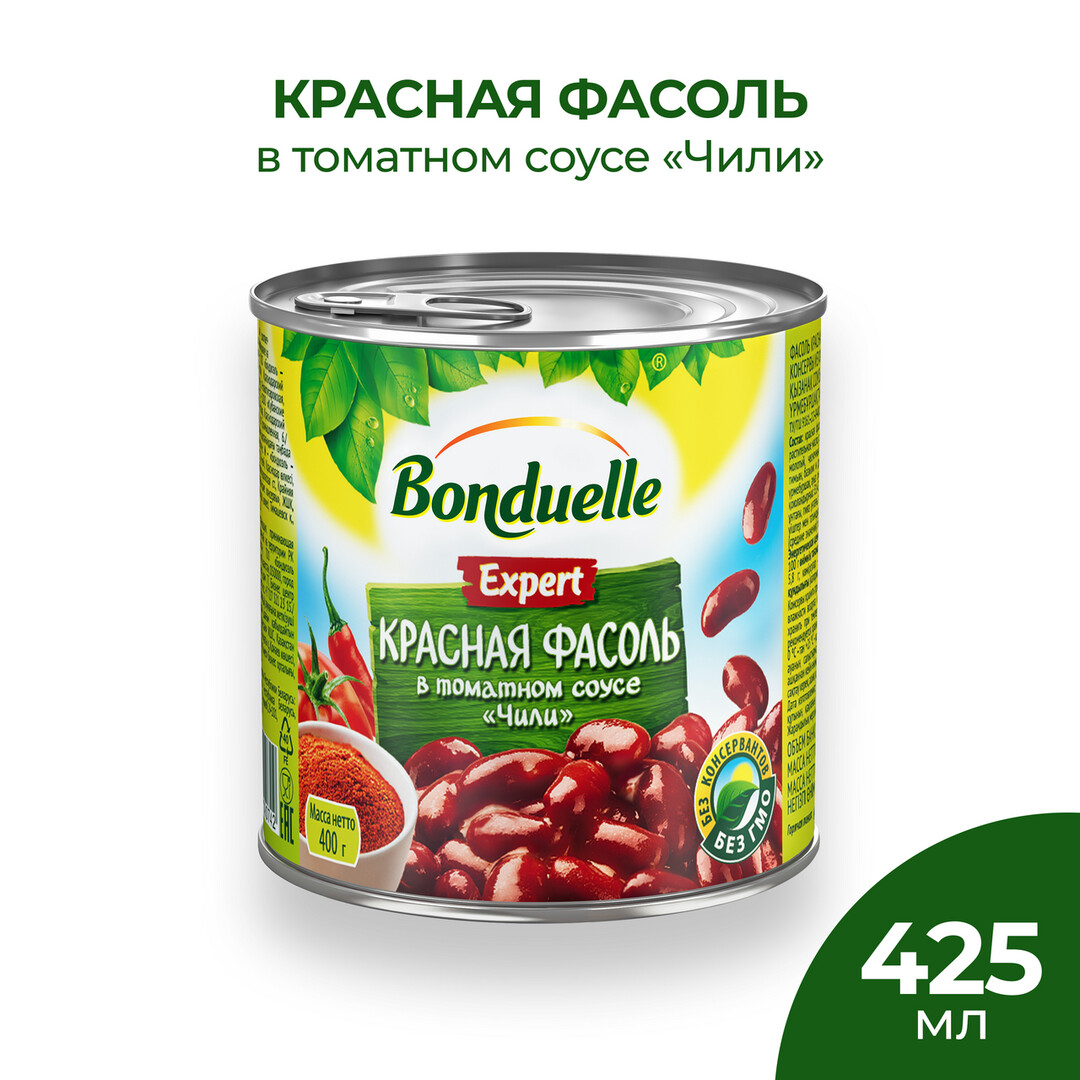 Фасоль Bonduelle соус чили, 400г