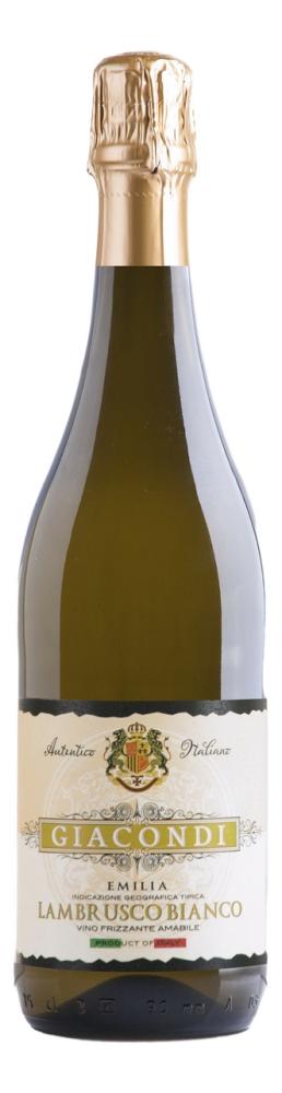 Вино Giacondi Lambrusco Bianco белое игристое полусладкое 7,5% 0,75 л