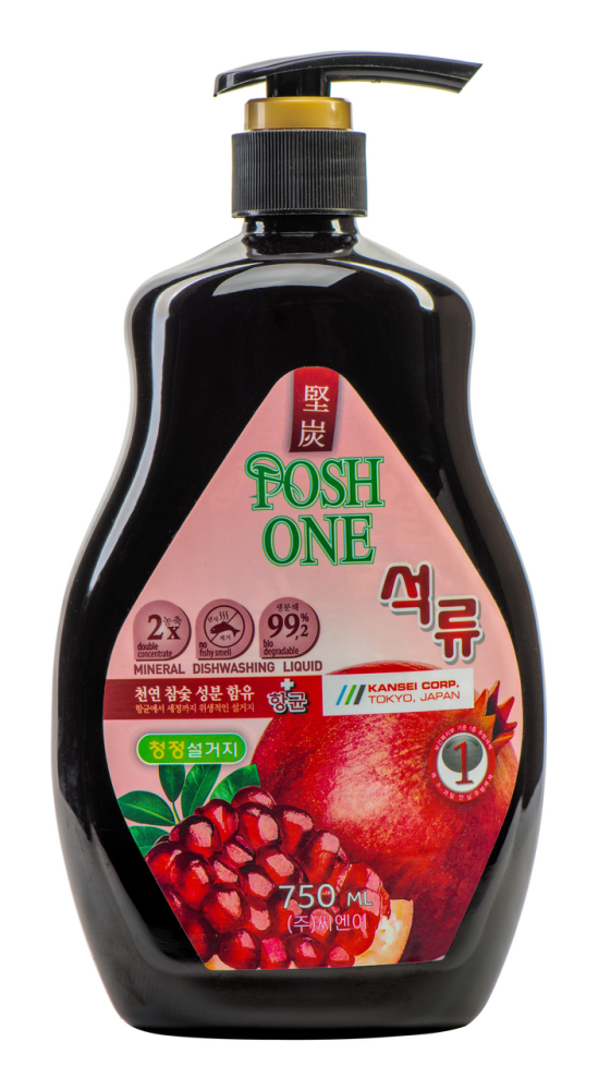 Гель Posh One гранат для мытья посуды овощей и фруктов 750 мл