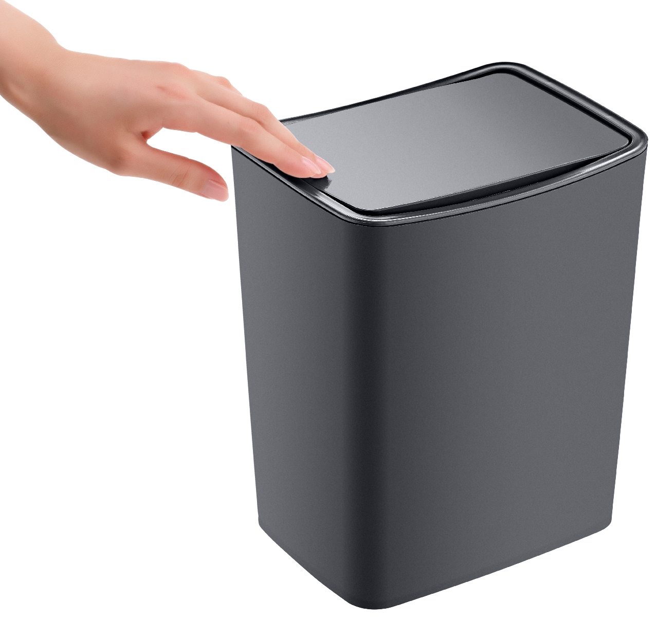 Контейнер для мусора Turanplastik Touch 8.5л, 27.5 x 16 x 22.5см