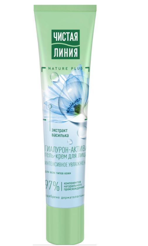 Гель-крем Чистая Линия для лица всех типов, 40мл