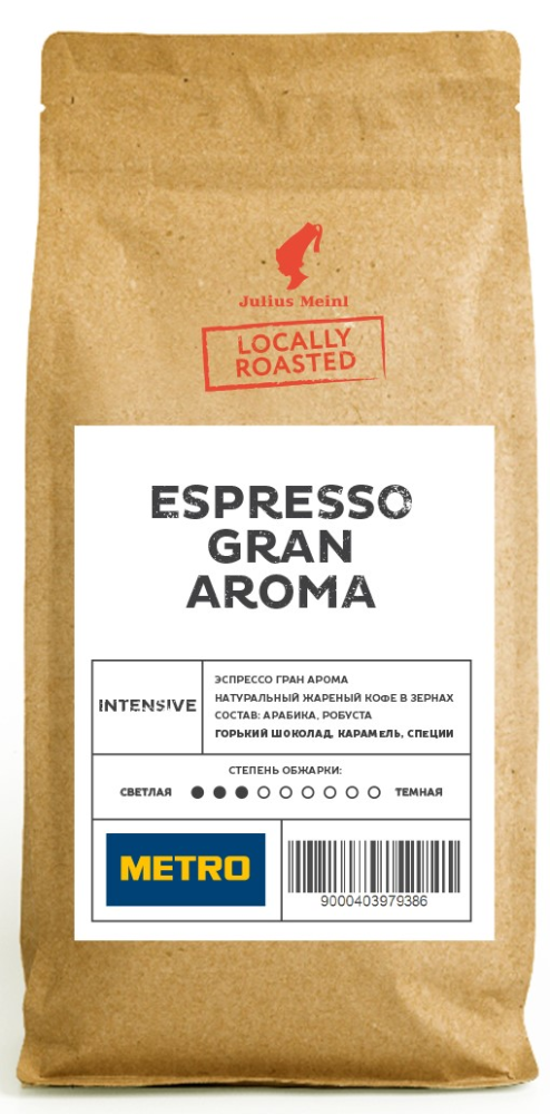 Кофе Julius Meinl Espresso Gran Aroma в зернах, 1кг