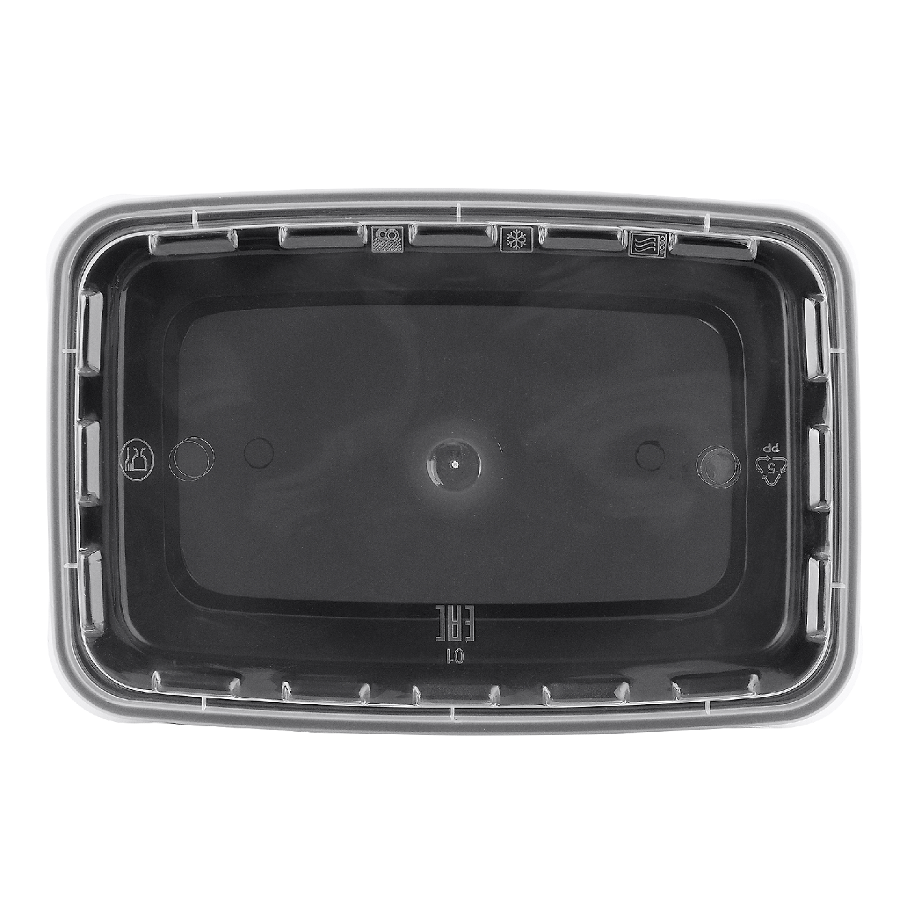 Контейнер с крышкой 830 мл 12 шт