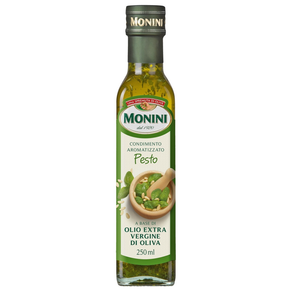 Оливковое масло Monini Pesto Extra Virgin базилик-кедровые орешки 0,25 л