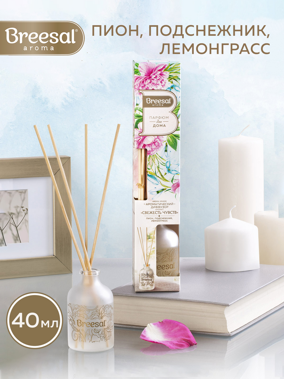 Диффузор Breesal Aroma Sphere Свежесть чувств, 40мл