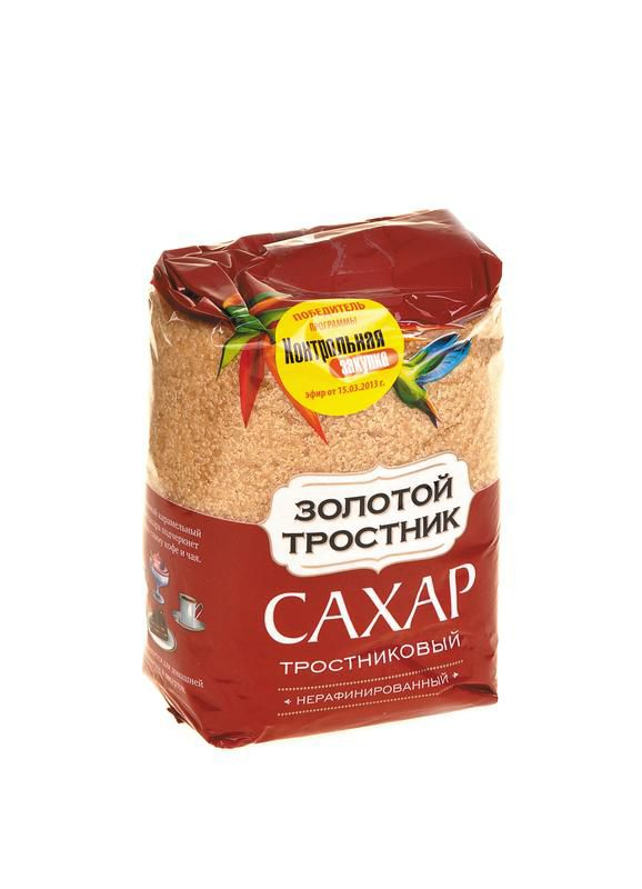 Сахар Золотой Тростник тростниковый нерафинированный 900г