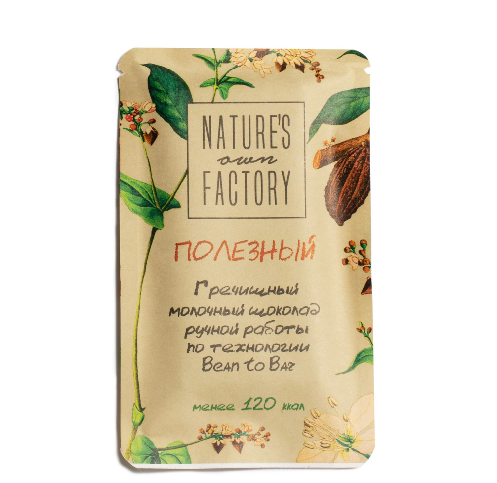 Шоколад Nature's Own Factory гречишный молочный, 24г