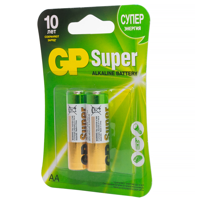 Батарейки GP Super AA, 2шт